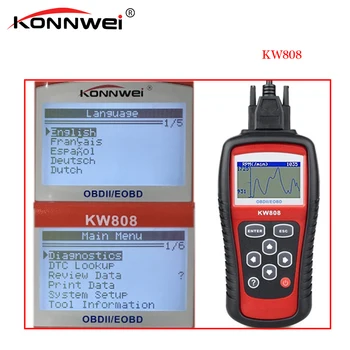 

New arrival car diagnostic tool Autel OBD Scan Tool OBD2 Scanner Code Reader Scanner KW808 better than MS509/ML519