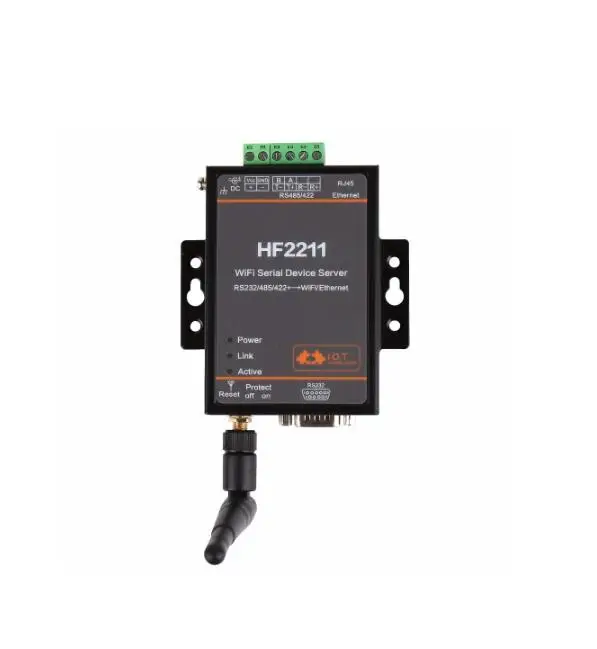 IOT управление промышленной автоматизации Modbus Последовательный RS232/RS485/RS422 к WiFi/Ethernet сервер конвертер Модуль HF2211