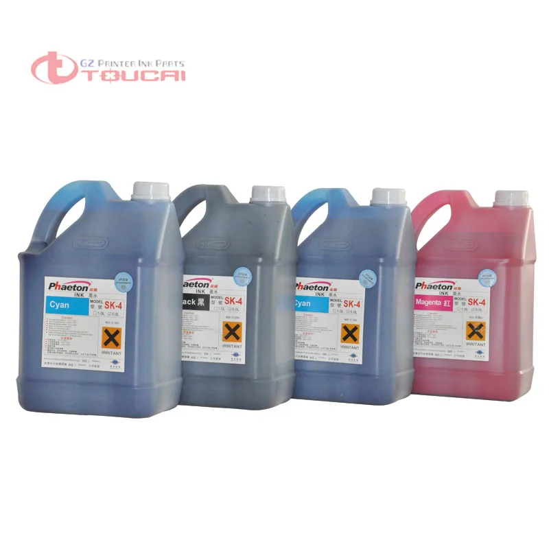 CMYK 4 бутылки/лот Phaeton SK4 растворимые чернила для Seiko SPT510 SPT1020 головка SID challenger Фаэтон