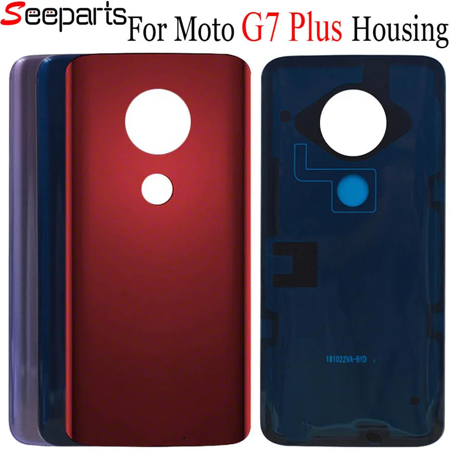 For Moto G7 Back Battery Cover Rear Door Panel G7 Plus Housing G7 Play