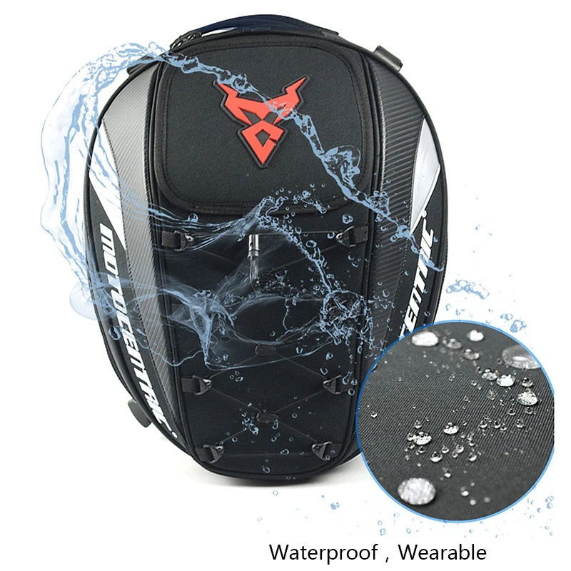 Najtaniej MOTOCENTRIC wodoodporna torba na tyl motocykla wielofunkcyjna wytrzymała tylna motocyklowa torba podsiodłowa o dużej pojemności plecak 11 M