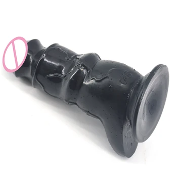 QKKQ Thick Realistic Huge Dildo Adult Masturbate Sucker Big Artificial Penis Anal Plug Women Stuffed Fetish Men Toy Hot Sale 6