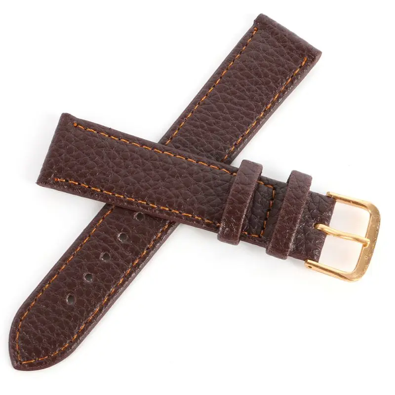 Watchband Soft Litchi Stripe PU Leather Watches Strap Pin Buckle 12-22mm Watchband Soft Litchi Stripe PU Leather Watches Strap Pin Buckle 12-22mm