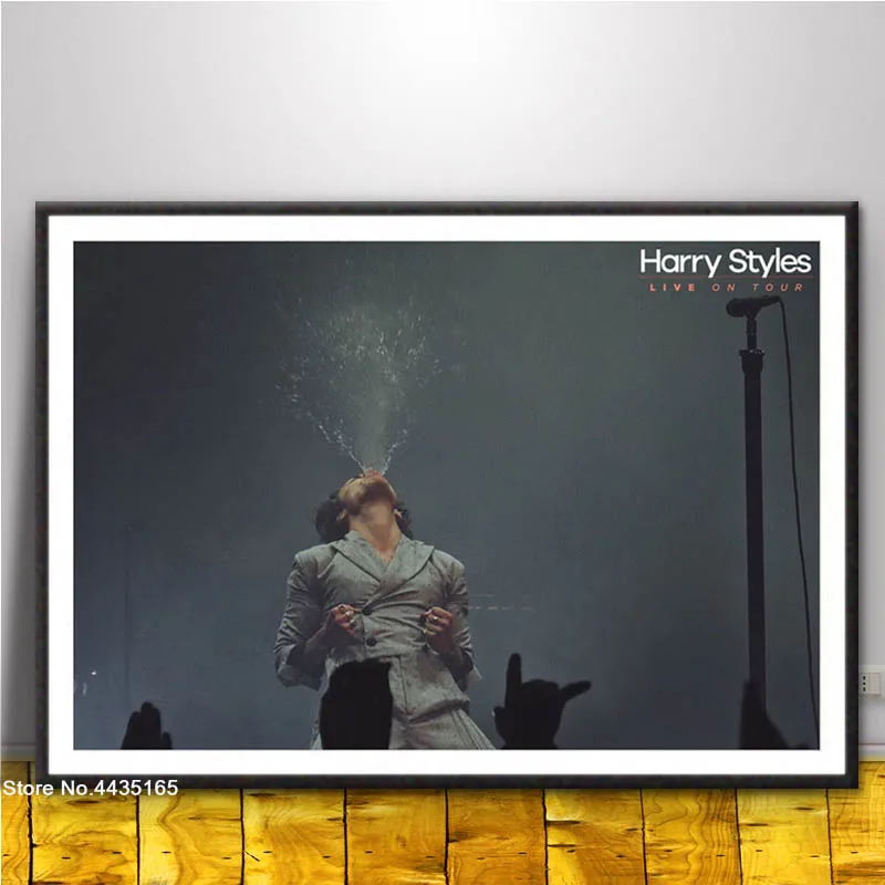 Плакаты и принты Harry Styles», певица звезда альбом музыка постер Live Холст Картина Wall Art печати для Гостиная домашний декор