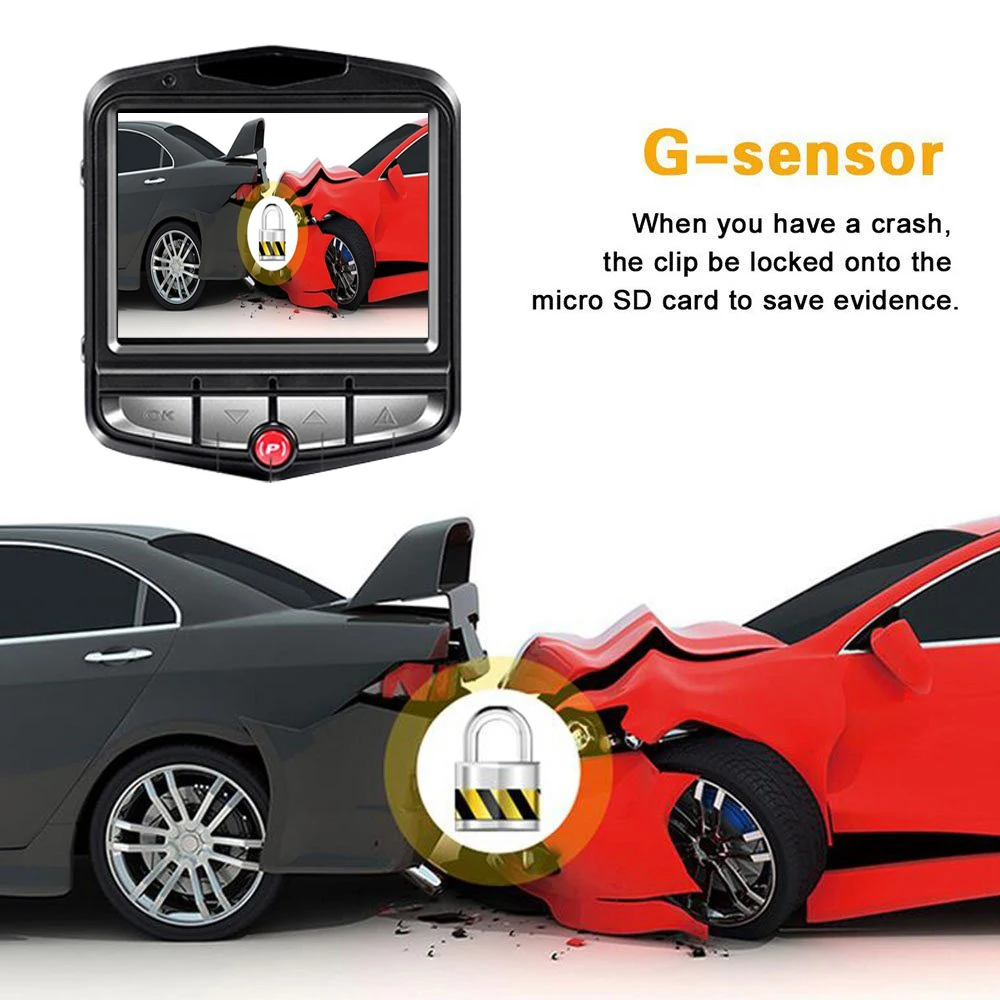 Podofo A1 Car DVR Dashcam Full HD 1080P Video Recorder Registrator Night Vision G-Sensor Car Camcorder Mini DVRs Dash Cam Camera