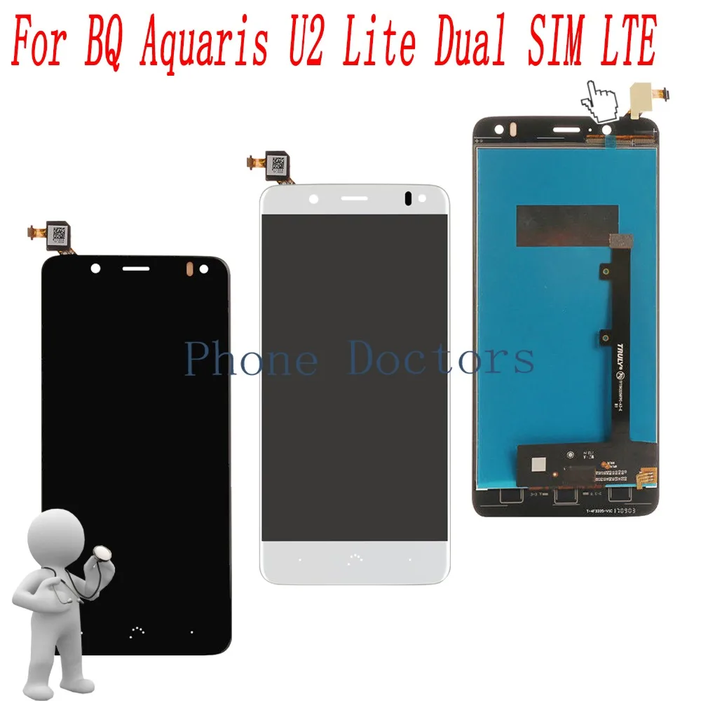 Полноразмерный ЖК дисплей 5 2 дюйма + фотография для BQ Aquaris U2 / Lite V|Экраны мобильных