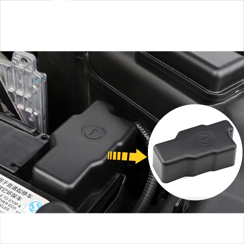 

lsrtw2017 abs fireproof car Battery negative electrode protective cover for renault koleos 2016 2017 2018 2019 qm6