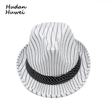 Летняя быстросохнущая полосатая джазовая кепка, шляпа с коротким козырьком Панамы, федоры, уличная пляжная шляпа с полями для путешествий, женская и мужская шапка унисекс