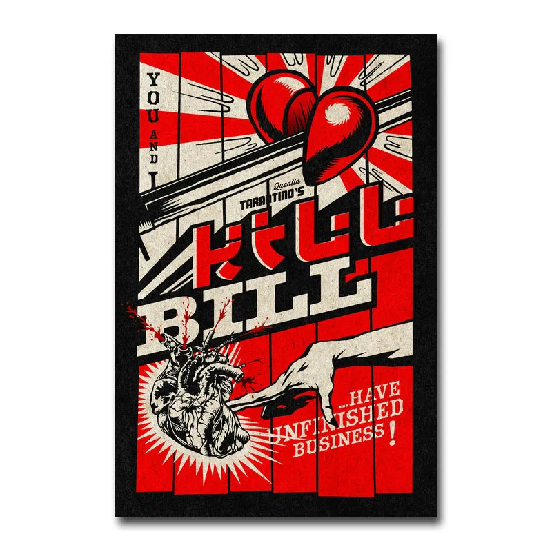 Kill Bill Classic Movie Silk Fabric Poster Canvas Art Print 12x18 24x36 inch