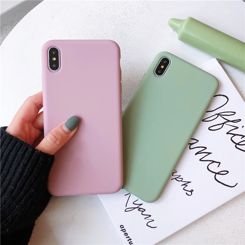 Оригинальный чехол для iPhone 6 6S 7 8 Plus X XS MAX XR мягкий силиконовый защитный из ТПУ