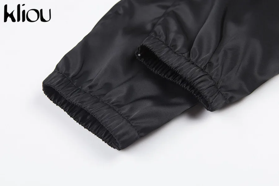 Kliou women fashion street Reflective patchwork cargo pants 2019 new arrival zipper fly with sashes pockets knitted trousers HTB1RRgSafvsK1RjSspdq6AZepXaF - Kliou women fashion street Reflective patchwork cargo pants 2019 new arrival zipper fly with sashes pockets knitted trousers