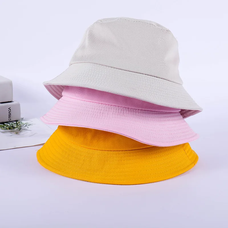 Летний корейский светильник, одноцветная модная Рыбацкая шляпа для мужчин и женщин, индивидуальная уличная шляпа от солнца