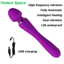 Powerful clit Vibrators for Women USB Charge AV Magic Wand Vibrator Massager Stick Adult font b