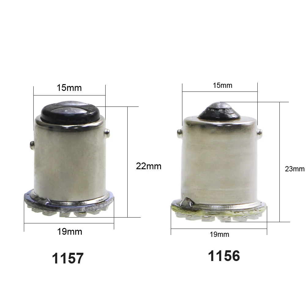 KEIN 10 шт. p21w 1156 светодиодная лампа ba15s bay15d 1157 led p21/5 Вт 3020 22smd Автомобильный задний