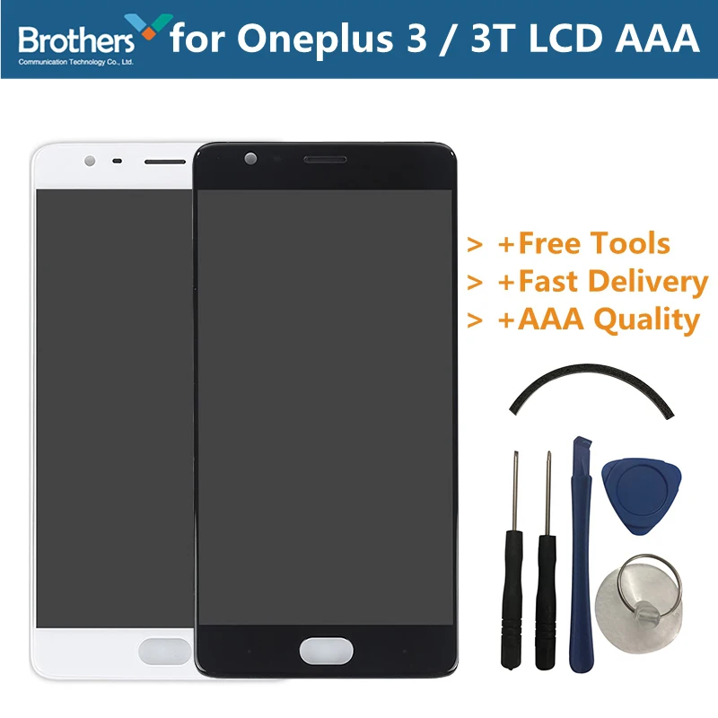 

LCD Screen Display for Oneplus 3 3T Touch Screen for Oneplus 3 3T A3000 With Frame Lcd Digitizer Assembly Phone Replacement Part