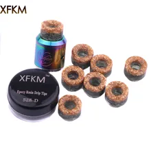 XFKM Новинка 810 капельные наконечники эпоксидная смола капельный наконечник с широким отверстием мундштук для Kennedy24 Battle Goon 528-d RDA Атомайзеры