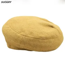 SUOGRY береты для женщин осенние однотонные шляпы шапки-береты шляпа художника Кепка
