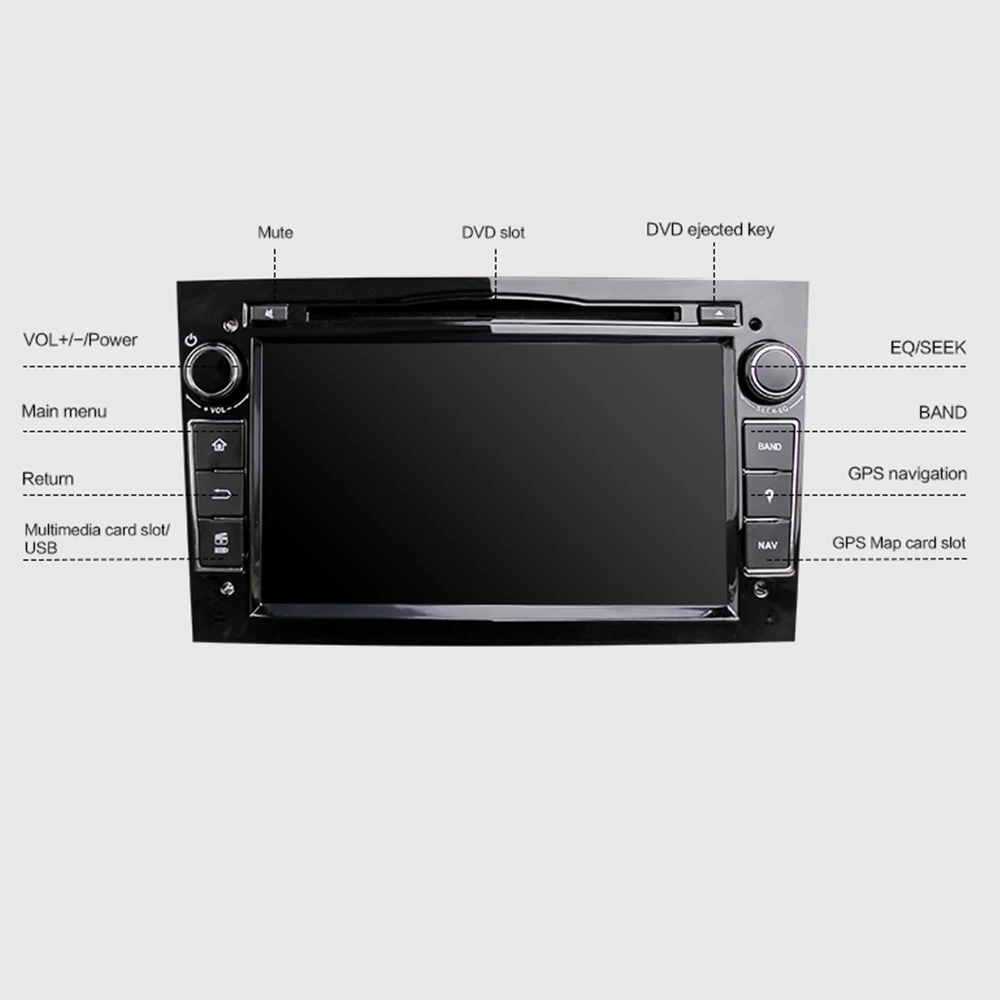 Flash Deal Eunavi Quad Core Android 9.0 2 din Car DVD Stereo for Vauxhall Opel Astra H G Vectra Antara Zafira Corsa GPS Navi Radio 2G 5