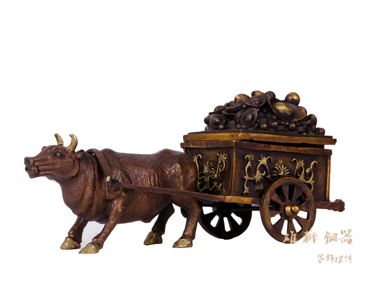 

Copper trefoils cattle crafts copper lucky decoration money, copper