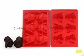 

200pcs/lot Baking Tool Tray Cookies Chocolate Soap Mould Kitchen Creative Silicone Star Wars Darth Vader Ice Cube