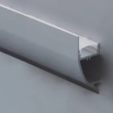 15 шт.-(длина 1 метр) Алюминий светодиодный профиль-No деталя. LA-LP43 настенного монтажа светодиодный профиль подходит для светодиодный ленты шириной до 12 мм