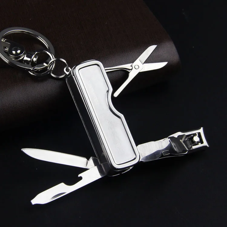 

High Quality Creative Design Luxury Keychain For Women Man Nail clippers Car Key Chain Metal Key Ring Birthday Gifts Key Holder
