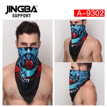 

JINGBA SUPPORT Summer Cycling Face Mask Ride Running Scarf Anti-UV Headwear Bicycle Bandana Sport Fishing Mask Cover Magic Scarf