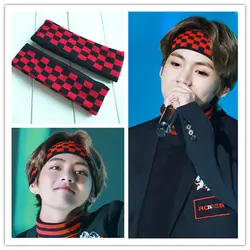 Новый Kpop хип-хоп BT21 Bangtan мальчики BTS Jungkook Suga Jin V Dezelfde Stijl концерт Ontwerp Hoofdband Haarband