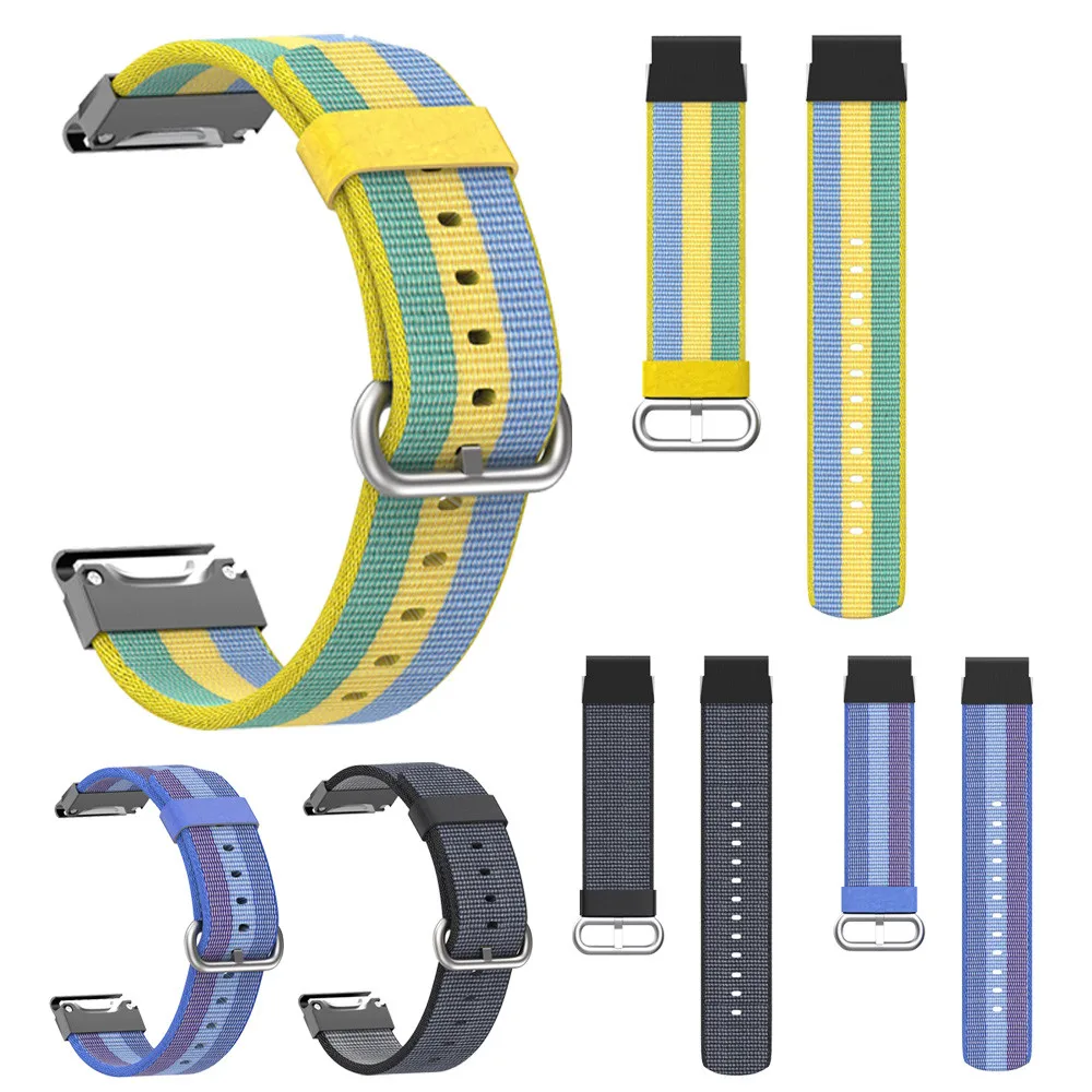 

HIPERDEAL Nylon Strap Replacement Quick Release Easy Fit Watchband for Garmin Fenix 5 Plus 15J Drop Shipping