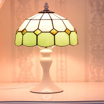 

light colorful glass table lights minimalist bedroom bedside small lamp warm light decoration feeding fashion art lamps ZA