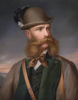 

30" inch # TOP ART Austria-Hungary Emperor Franz Josef I portrait art on canvas PRINT oil painting on canvas-FREE SHIPPING