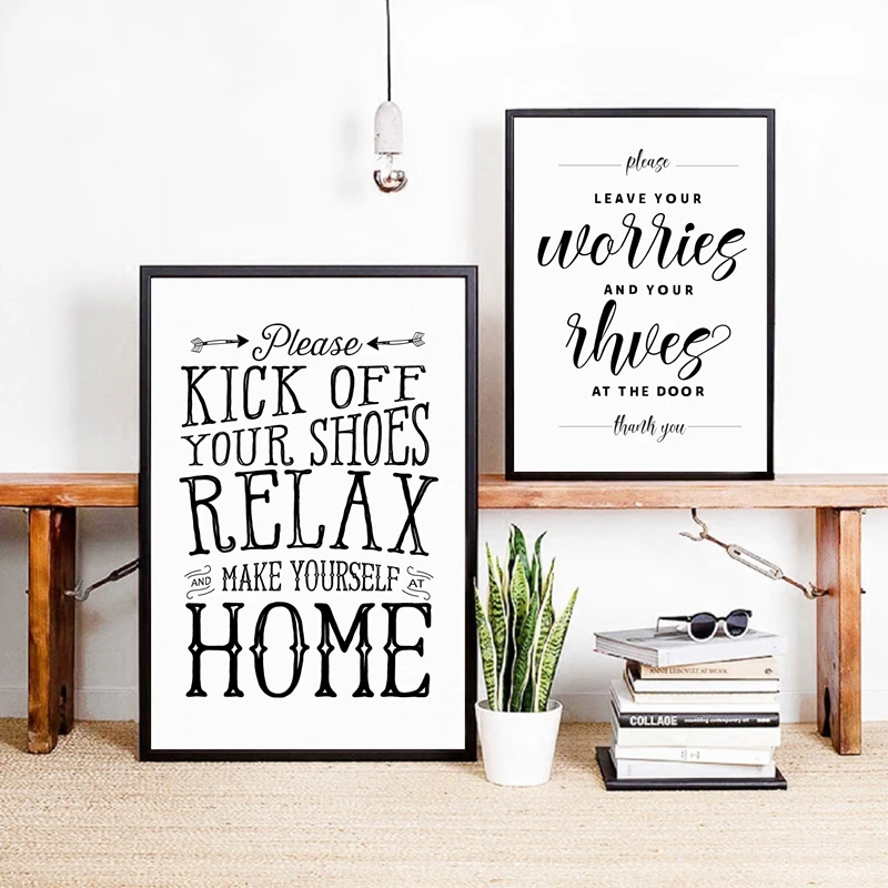 Remove Your Shoes Sign Poster Prints Take Off Your Shoes Welcome Sign Canvas Painting Entranceway Hallway Home Decor
