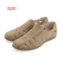 DYANMIC Original Designer Men’s Sandals Summer New Men Breathable Cut-Out Beach Shoes With Cow Muscle Bottom Factory Price