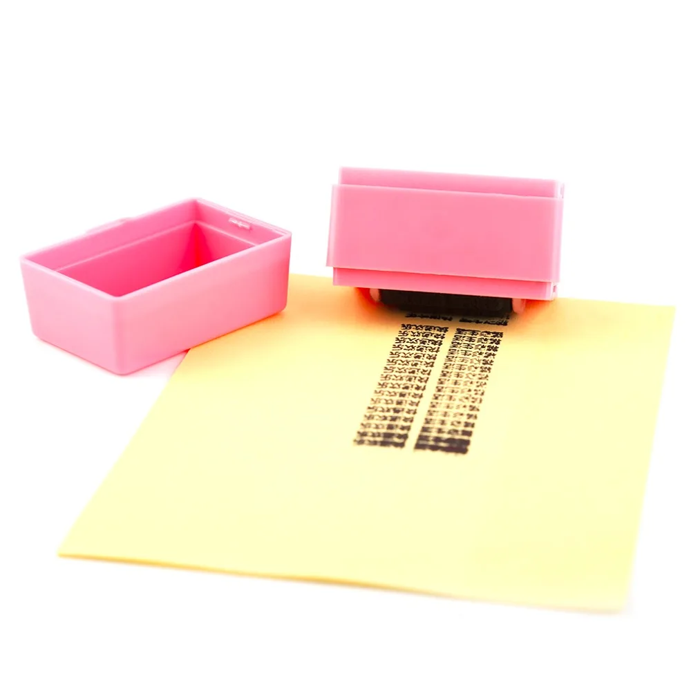 

Roller Messy Code Mini Privacy Confidential Security Theft Stick Office Use Covering Garbled Stamps 2 Colors