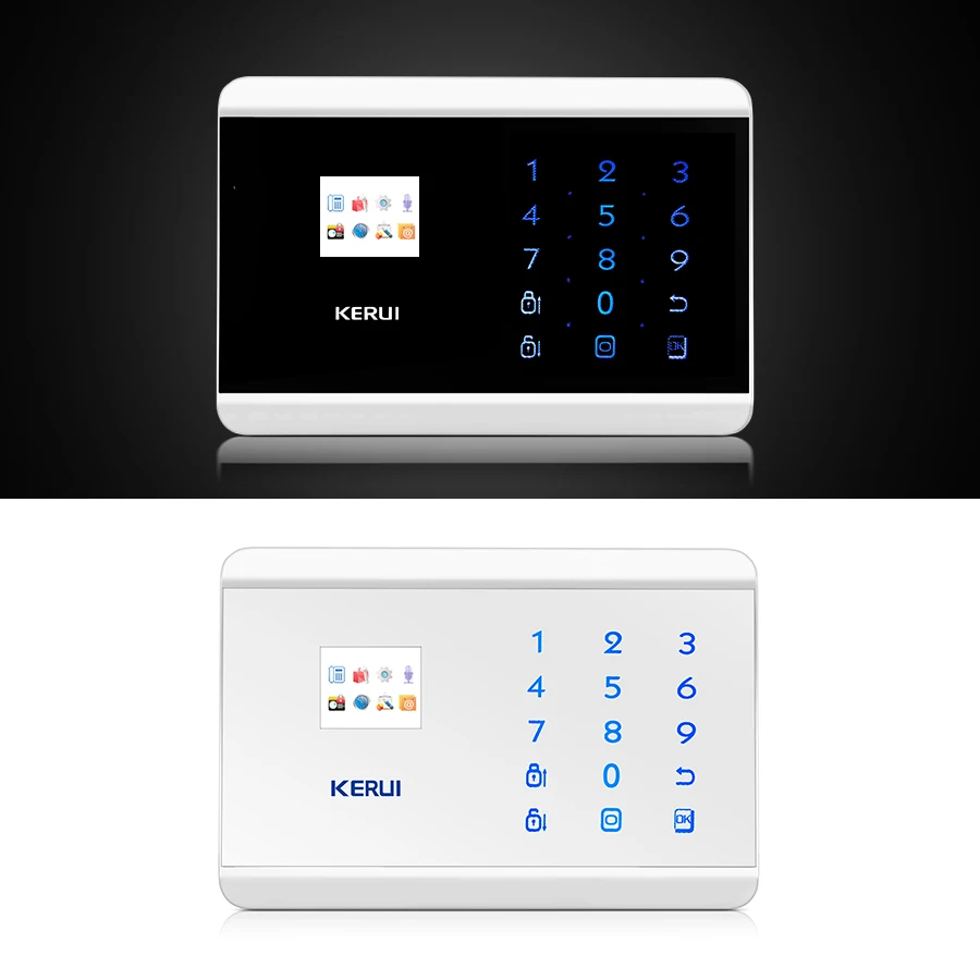 

KERUI 8218G Home House Office 433MHz 1.7 inch TFT LCD Screen Touch Panel Wireless PSTN GSM Security Burglar Alarm Systems Host
