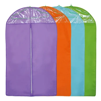 

2019 Hot Candy Color Suit Dust Cover Wardrobe Storage Bags Cloth Hanging Garment Suit Coat Dust Cover Storage Bags for Clothes