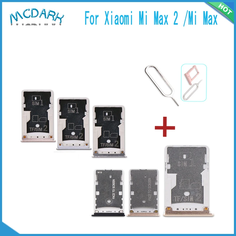 Держатель для карт Xiaomi Mi Max 2 Адаптер Nano SIM/Micro SIM держатель лотка + Инструмент