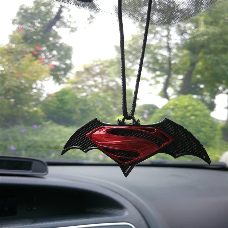 MR TEA 3D металлические украшения летучая мышь подвесные украшения Автомобильное зеркало заднего вида интерьерные автомобильные аксессуары эмблема для Marvel