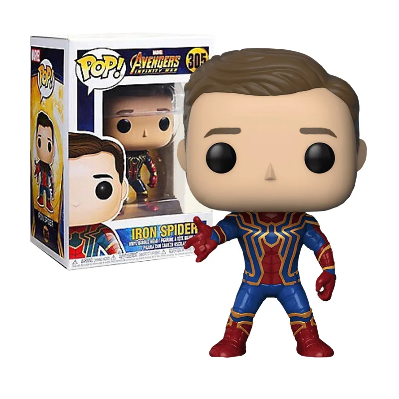 

Funko Pop Marvel Avengers Iron Spider #305 Vinyl Doll Figures Model Ironman Spiderman PVC Action Figure Gifts Toys for Children
