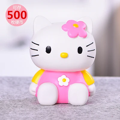 Милый Hello Kitty Силиконовый виниловая копилка для детей подарок на день рождения - Цвет: a