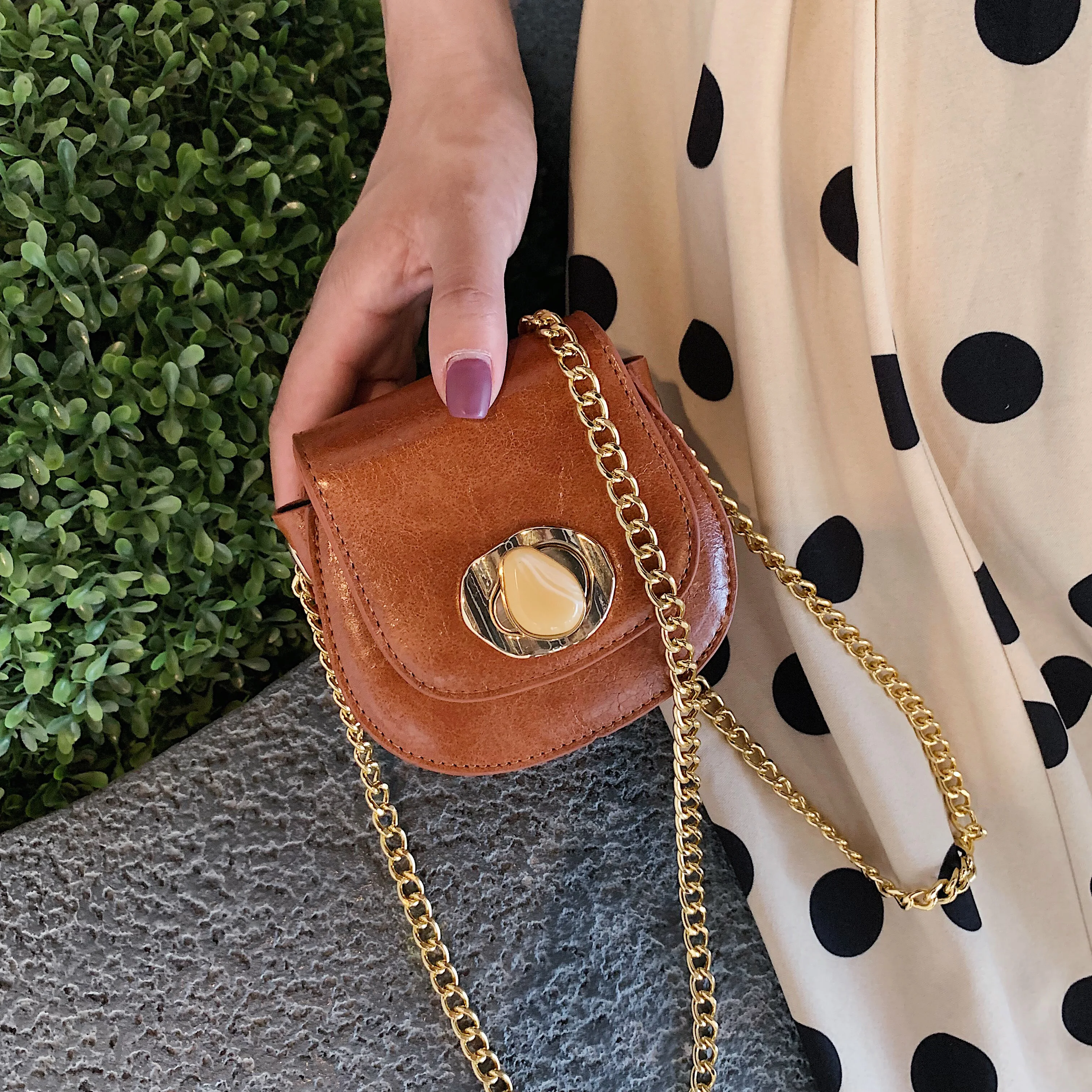 

Mini PU Leather Crossbody Bags For Women 2019 New Lock Messenger Shoulder Bag Chain Lock Travel Purses and Handbags