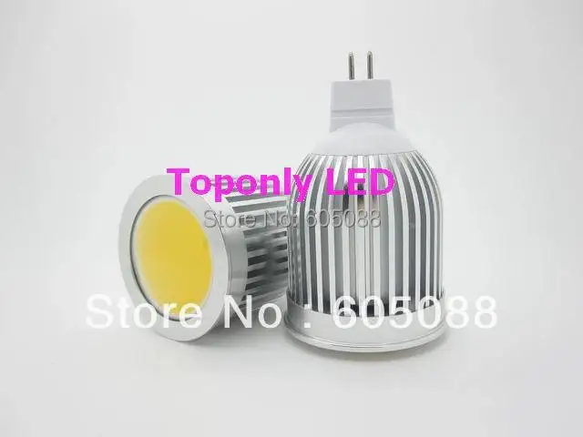 Новое поступление -- mr16 5 Вт/7 Вт cob светодиодные прожекторы AC/DC12V 2 года гарантии 20