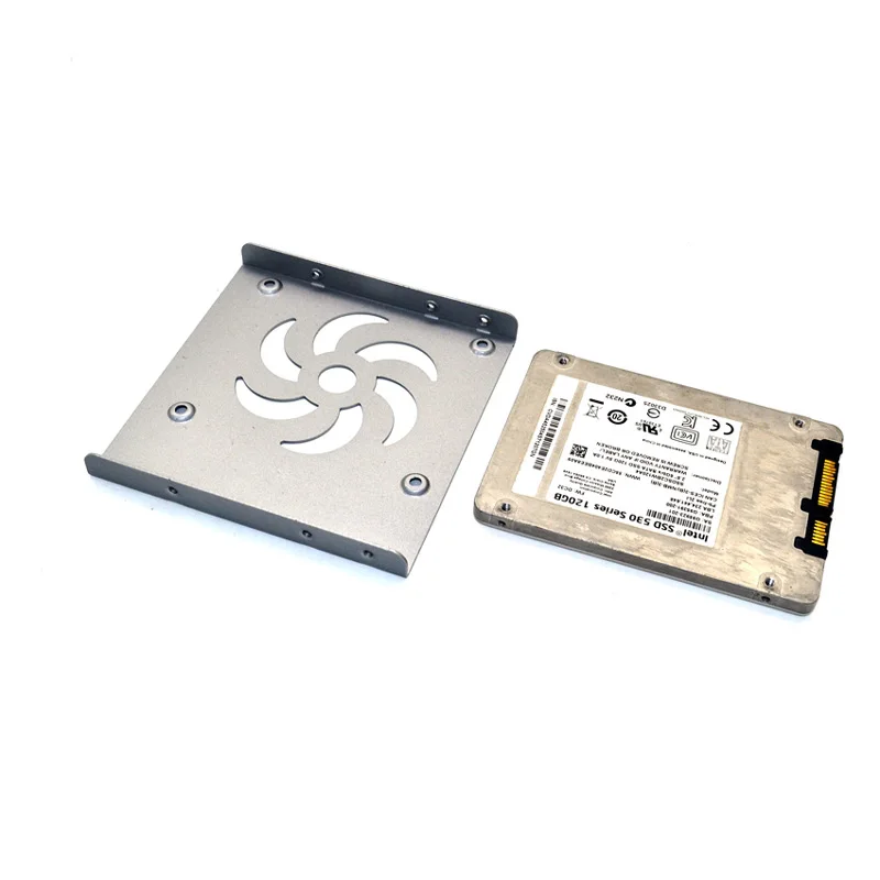 Черный серебристый золотой 3 цвета 2," SSD до 3,5" Защитный Контейнер для устройств считывания и записи информации лоток жесткий диск HDD Монтажный лоток для ноутбука кронштейн адаптер конвертер теплоотвод