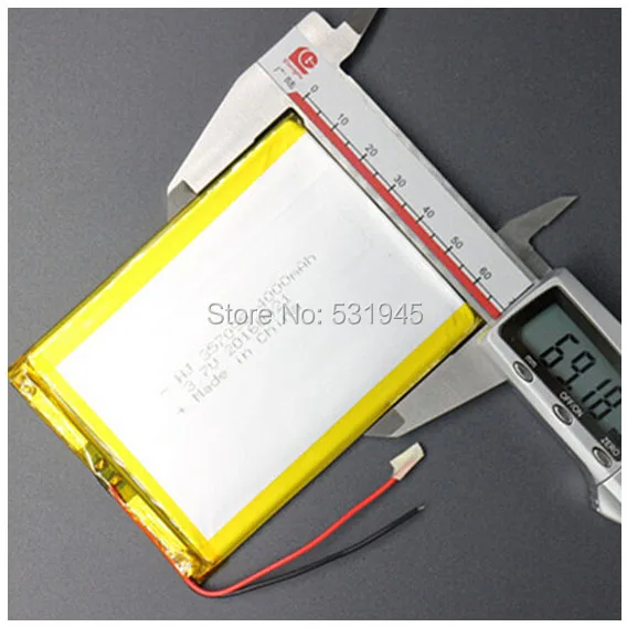 ZhiYuSun для MP3 MP4 [357095] 35 мм * 70 95 3 7 в 4000 мАч (полимерный литий-ионный аккумулятор)