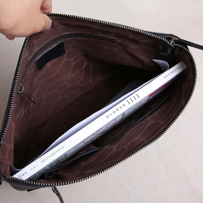 AETOO 2018 new ultra-thin suede leather shoulder Messenger bag tide cross section retro casual men's bag