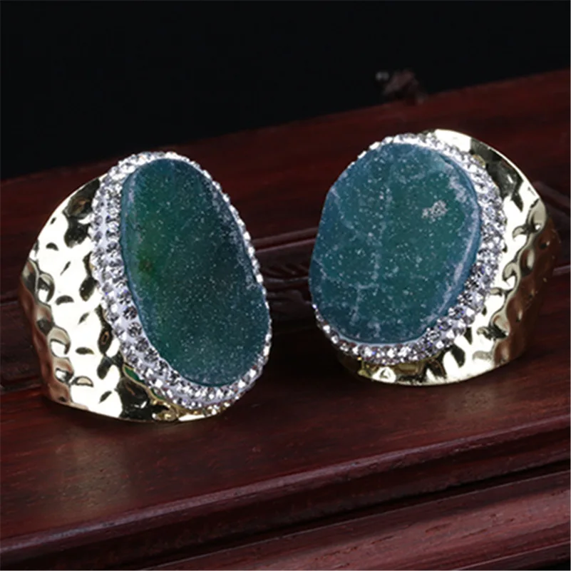 Многоцветные шероховатый сырой Druzy drusy хрустальные стразы очаровательное