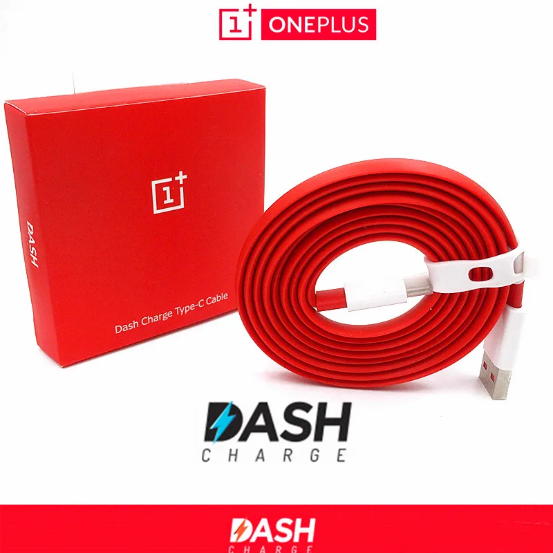 Original ONEPLUS Dash Cable 100cm/150cm Red noodles Usb 3.1 Type C Cable Fast Charge Dash Charger Cable For Oneplus 6 5t 5 3t 3