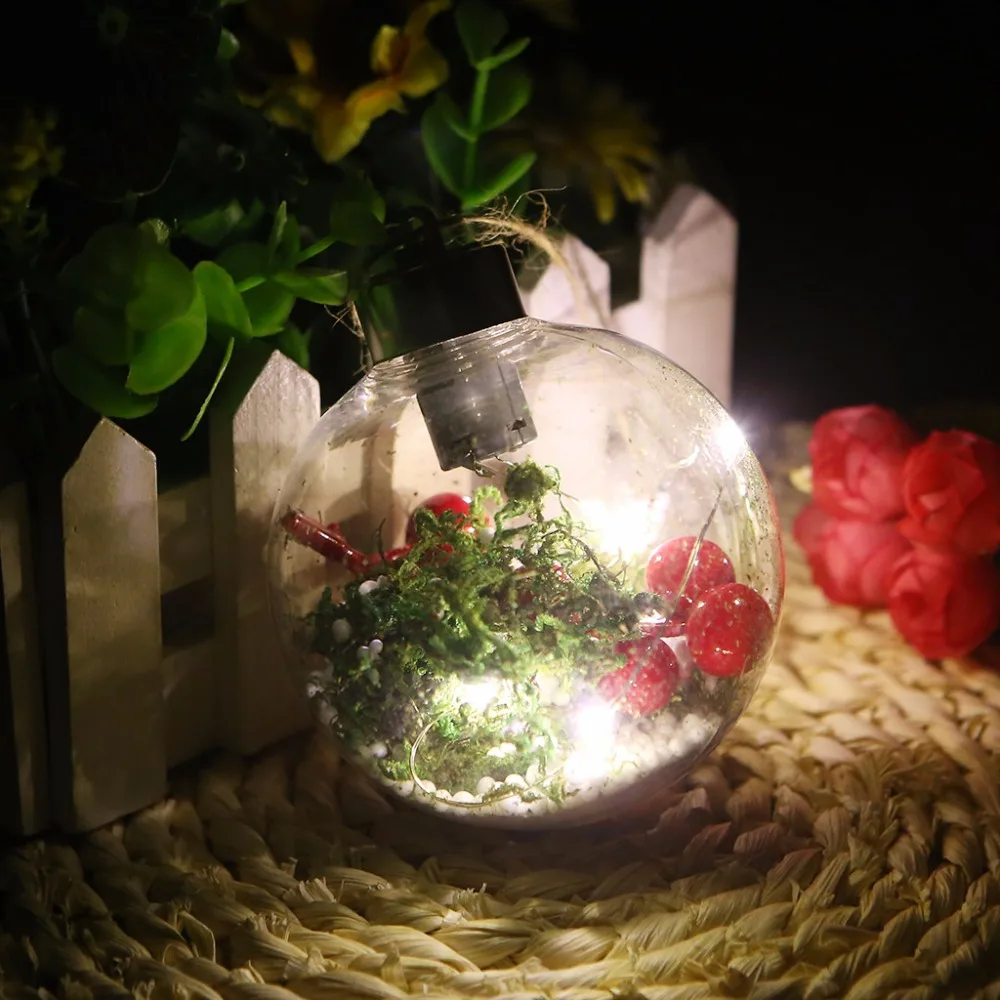 

Christmas Tree LED Transparent Ball Light Hanging Ornament Decoration Ornaments Christmas Decorations For Home