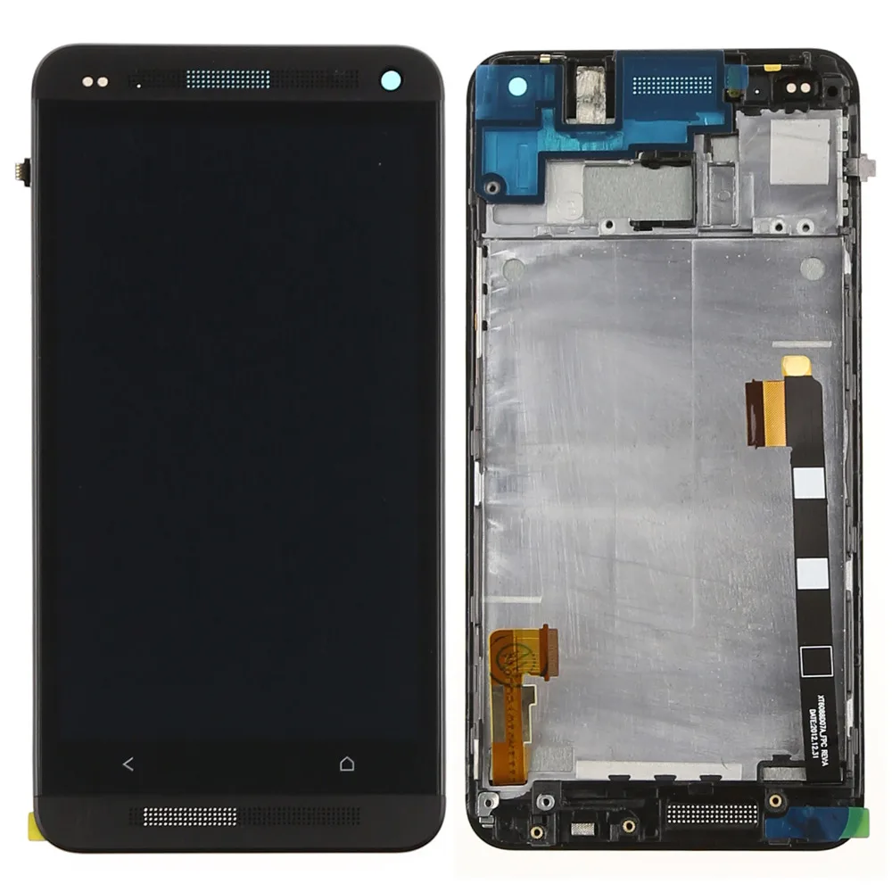 Preise 4,7   Original Display Für HTC EINS M7 LCD Touch Screen Mit Rahmen für HTC EINS M7 LCD Display 801e schwarz Rot Gold Blau Silber