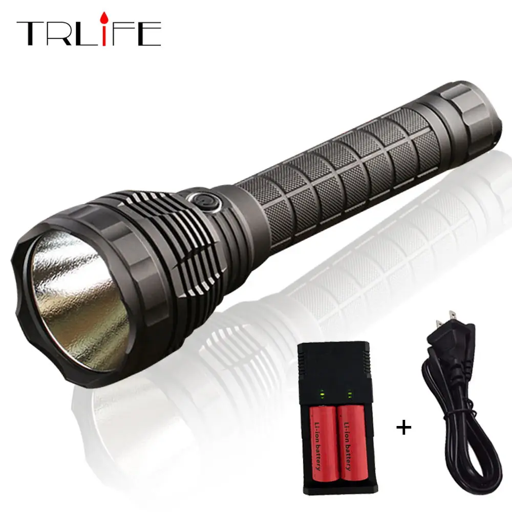 

Convoy L6 Flashlight XHP70 Led Inside Night Light for Outdoor Camping Fishing Hunting with 2*26650 Battery & Charger
